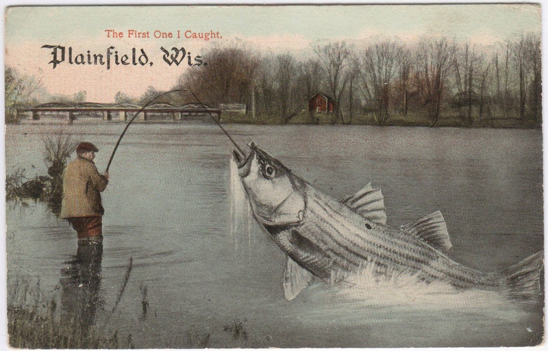 Illustration for article titled Tall Tale Fishing Postcards, The Ultimate Humblebrag Of The Early 1900s